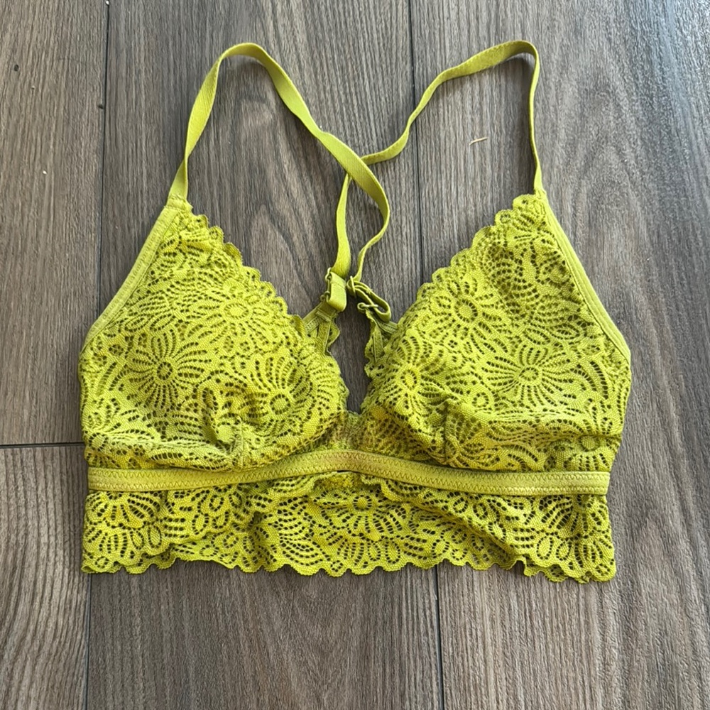 Lace Bralette in Green